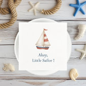 Ahoy Little Sailor | Nautisch verjaardagsfeest Servet