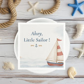 Ahoy Little Sailor | Nautisch verjaardagsfeest Servet