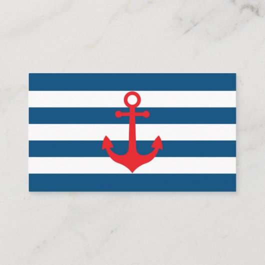 Ahoy Luier Raffle Ticket, nautisch, blauw, rood Informatiekaartje (Achterkant)