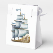 Ahoy maat Nautical children jarig Bedankdoosjes (Achterkant)