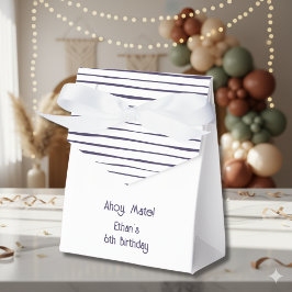 Ahoy maat Nautical children jarig Bedankdoosjes