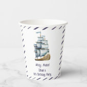 Ahoy maat Nautical children jarig Papieren Bekers (Voorkant)