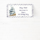 Ahoy maat Nautical children jarig Spandoek (Insitu)