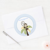 Ahoy Mate Monkey Favor Stickers 3-inch (Envelop)