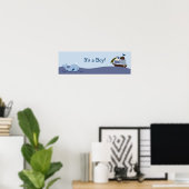 Ahoy Mate Nautical Baby shower Banner Sign Poster (Thuiskantoor)