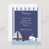 Ahoy Mate White Whale 4x5 Flat Notitiekaartje (Voorkant / Achterkant)