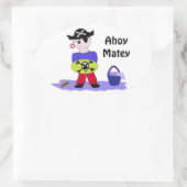 Ahoy Matey Ovale Sticker (Tas)