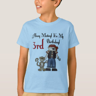 Ahoy Matey Pirate 3e Verjaardag Tshirts en geschen