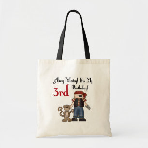 Ahoy Matey Pirate 3e Verjaardag Tshirts en geschen Tote Bag