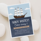 Ahoy Matey Pirate Boy Verjaardag Kaart