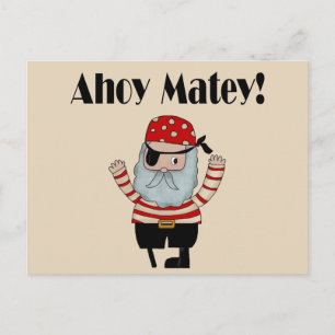 Ahoy Matey Pirate Briefkaart