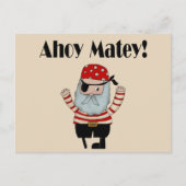 Ahoy Matey Pirate Briefkaart (Voorkant)