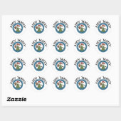 Ahoy Matey Pirate met Parrot Stickers (Vel)