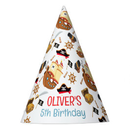 Ahoy Matey Pirate Personalized Birthday Feesthoedjes