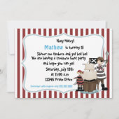 Ahoy Matey - Pirate verjaardagsfeest uitnodiging r (Voorkant)