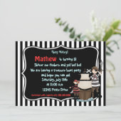 Ahoy Matey - Pirate verjaardagsfeestje, uitnodigin Kaart (Staand voorkant)