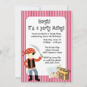 {ahoy, matey!} piratenpartij uitnodiging (Voorkant)