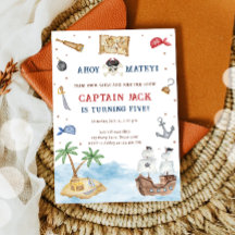 Ahoy Matey! Piratenschip Treasure Boy Verjaardag