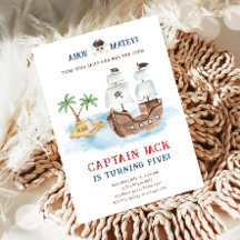 Ahoy Matey! Piratenschip Treasure Boy Verjaardag