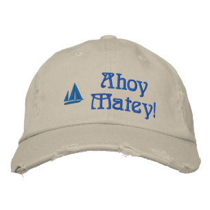 Ahoy Matey Sailors geborduurd Pet