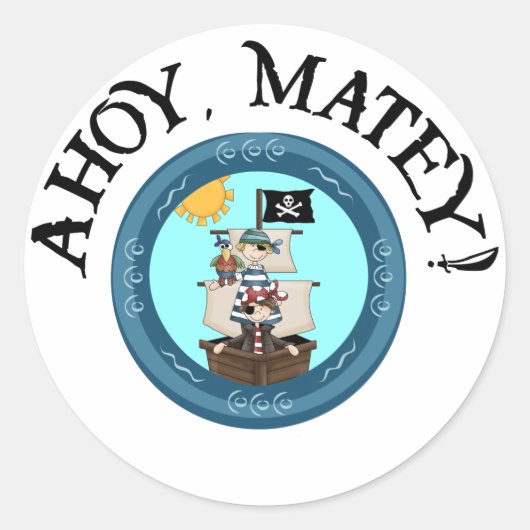 Ahoy Matey Stickers (Voorkant)