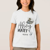 Ahoy Matey. Tri-Blend Shirt (Voorkant)