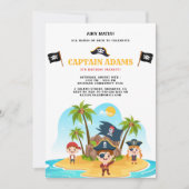 Ahoy Matey! Verjaardag van de Pirate Island Boys Kaart (Voorkant)