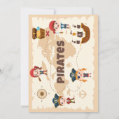 Ahoy Matey! Verjaardag van de Pirate Island Boys Kaart (Achterkant)