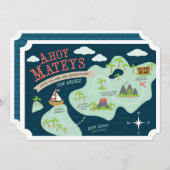 Ahoy Mateys Adventure nodigt uit Kaart (Voorkant / Achterkant)