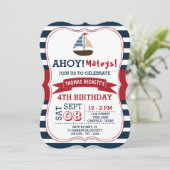 Ahoy Mateys! Nauwe bootstralen elke zondag Kaart (Staand voorkant)