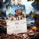 Ahoy Mateys! Pirate Paradise Island Birthday Bash Kaart