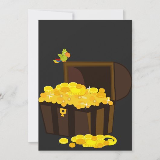 Ahoy Maytee Birthday Parrty! Uitnodiging Kaart (Achterkant)