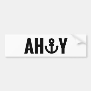 Ahoy met anker bumpersticker