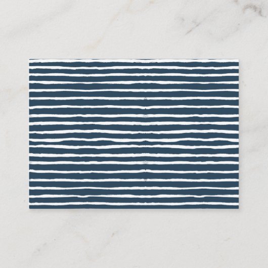 Ahoy Nautical Baby shower Books for Baby Informatiekaartje (Achterkant)