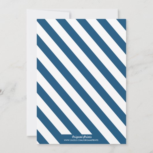 Ahoy. Nautical Baby shower Invitation Kaart (Achterkant)