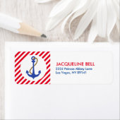 AHOY! Nautical Birthday Baby shower Etiket (Insitu)