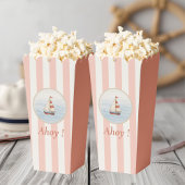 Ahoy Nautical Birthday | Red Stripe & Zeilboot Bedankdoosjes