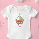 Ahoy Nautical kinder waterverf Romper