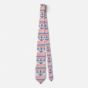 AHOY Nautical Knit met kerstjumperstijl Stropdas