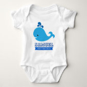AHOY! Nautical Whale Ocean Birthday Romper (Voorkant)