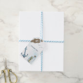 Ahoy. Nautisch Baby shower Dank je cadeau Labels Cadeaulabel (Met Touw)