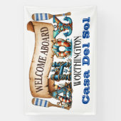 AHOY Nautisch Spandoek (Verticaal)