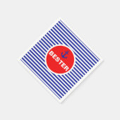 Ahoy! Nautische Anker Zeeman Party Servetten (Hoek)