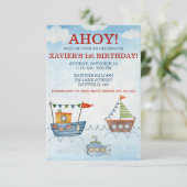 AHOY! Nautische boten en zeeonderzeeër Kaart (Staand voorkant)