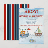 AHOY! Nautische boten en zeeonderzeeër Kaart (Voorkant / Achterkant)