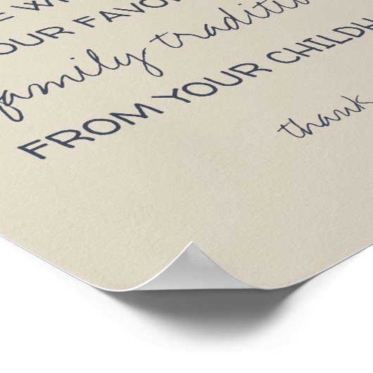 Ahoy,  nautische familietradities tekenen poster (Hoek)