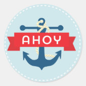Ahoy. Nautische Stickers (Voorkant)