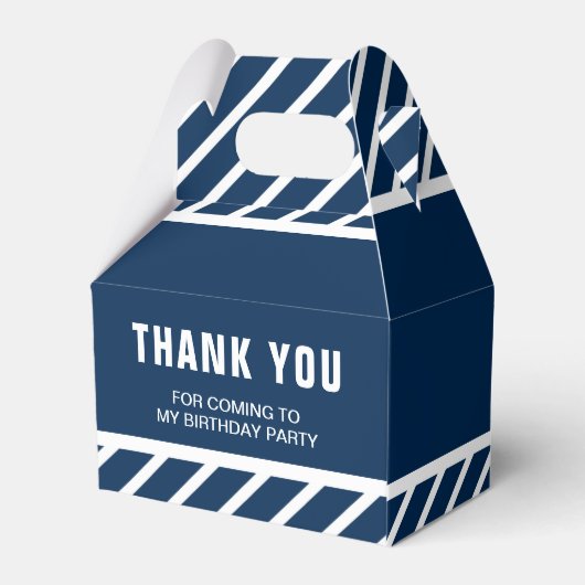 Ahoy nautische verjaardagsfeestje bedankdoosjes (Achterkant)