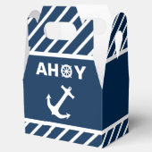 Ahoy nautische verjaardagsfeestje bedankdoosjes (Geopend)