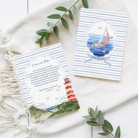 Ahoy Petit Marin Carte Livres pour Bébé Nautique Informatiekaartje